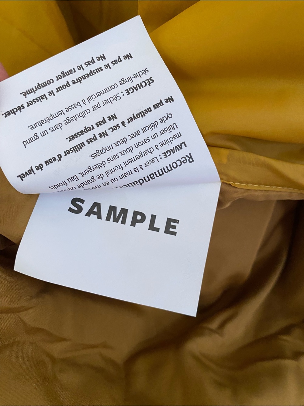 Thermarest Honcho Poncho synthetic insulated hooded mustard gold sample one size - Picture 7 of 7